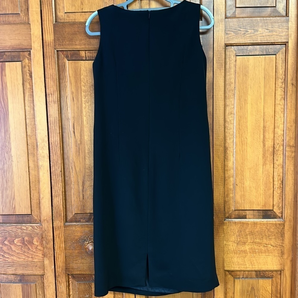 LaBelle Fashions Black LBD Sleeveless Shift Black Lined Size 12 - Picture 3 of 5
